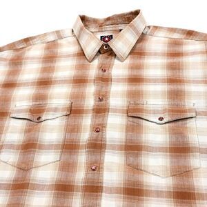 Panhandle Slim Men's 2XL‎ Plaid Pearl Snap Western Shirt Cowboy XXL EUC